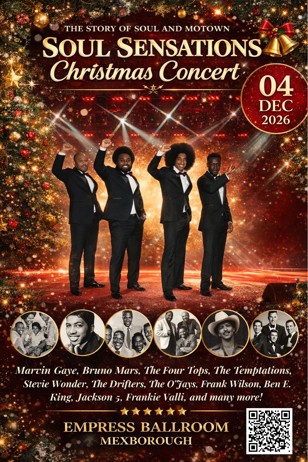 Soul Sensations Christmas Concert Poster